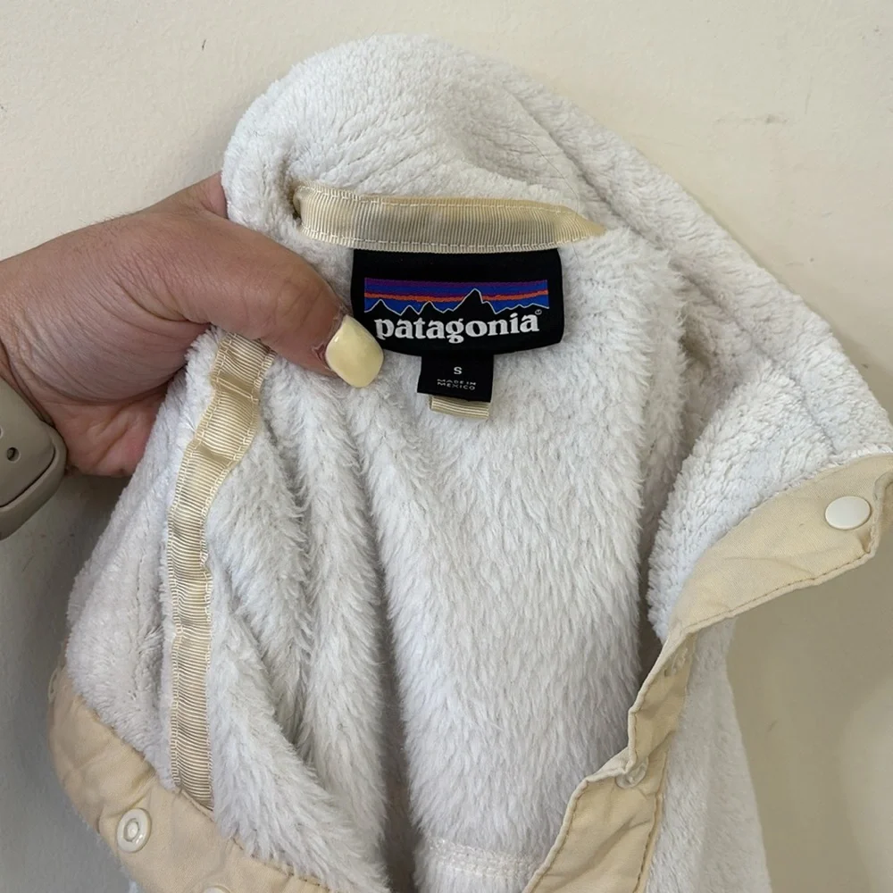 Patagonia Re-Tool Snap-T Pullover Raw Linen White X-Dye Size Small - Picture 9 of 10